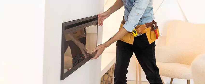 Metal Fireplace Installation in Saratoga Springs, Utah