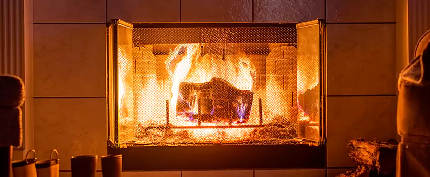 Mendota Hearth Landscape Fireplace Installation in Saratoga Springs, Utah