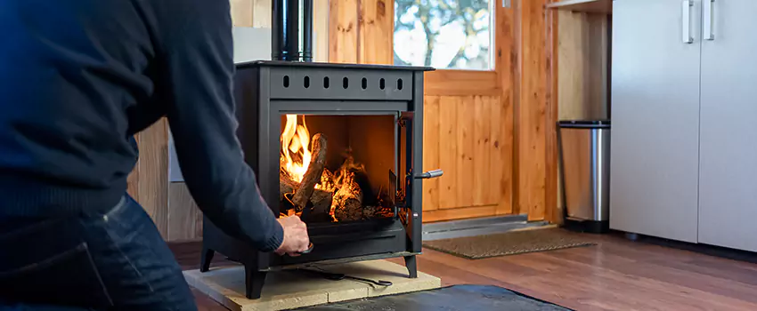 Open Hearth Wood Fireplace Installation in Saratoga Springs, UT